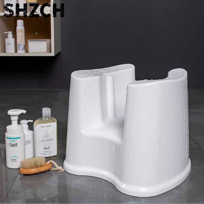 ‌ Taburete  ducha para personas mayores, asiento  baño antislizante, silla  ducha  plástico grueso, taburete para sent