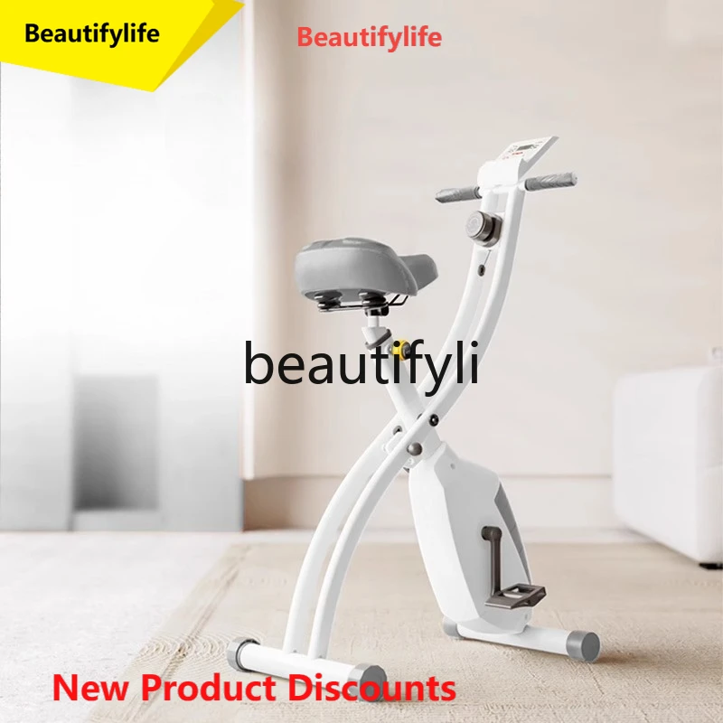 A49 A49 Foldable spinning bike magnetic control fitness indoor bicycle home sports small fat burner