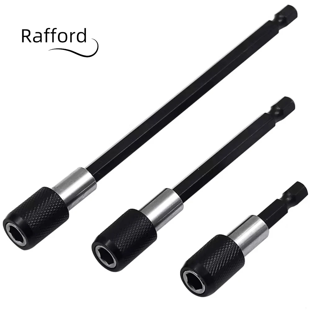 3Pcs Hexagonal Quick Release Self-locking Extension Rod Electric Drill Driver Quick Transfer Rod Screwdriver Extension Rod Tool