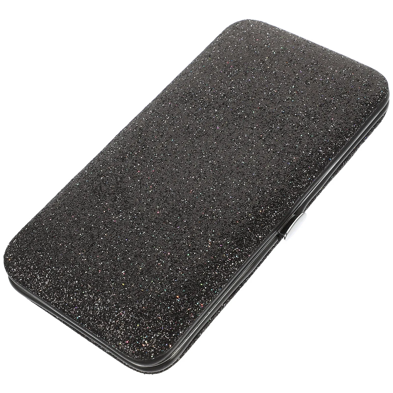 ポータブルピンセット収納ボックス エレガントなファブリック仕上げ まつげエクステンションツールケース 耐衝撃性 メイクアップアクセサリーオーガナイザー