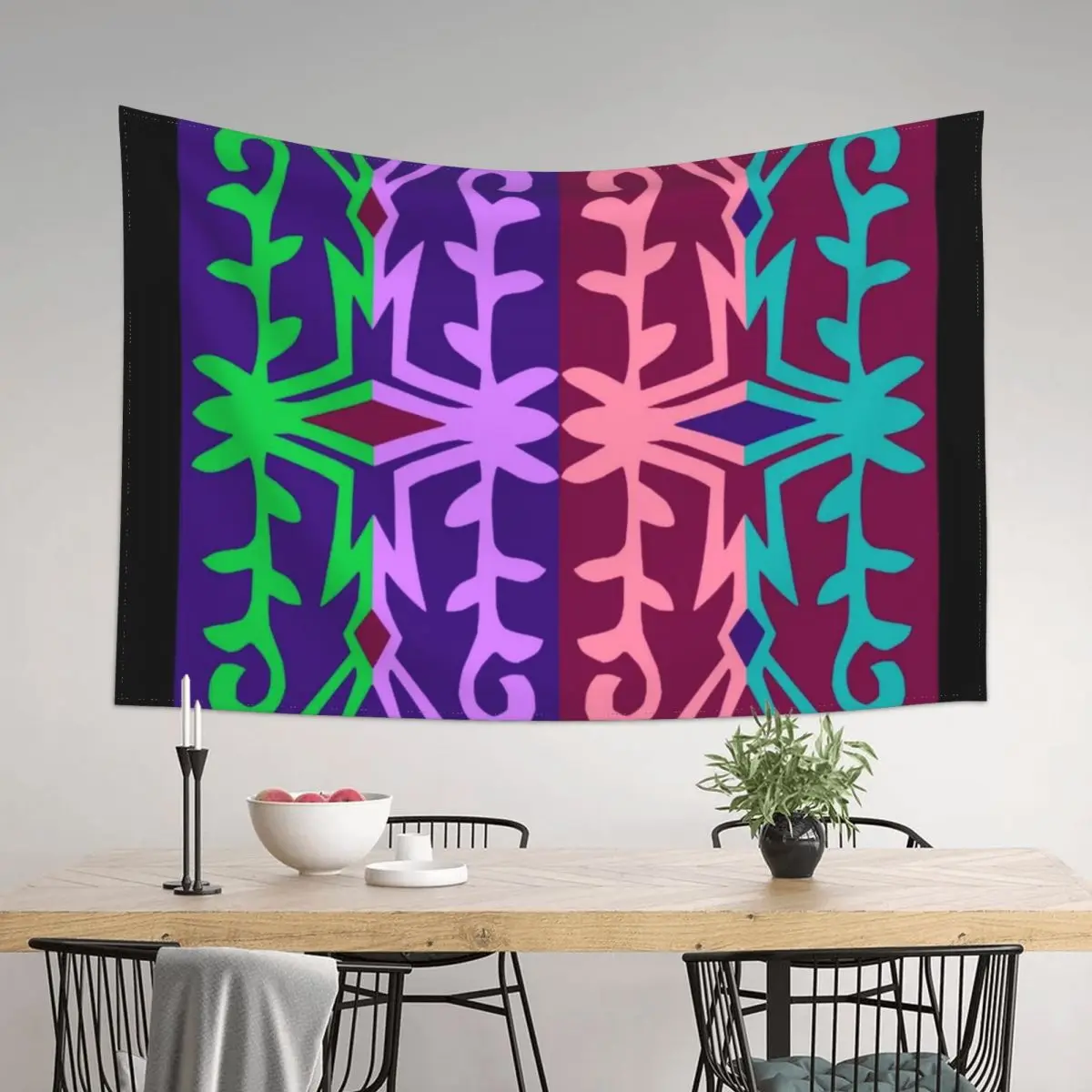 

Anishinaabe Abstract Floral Tapestry For Bedroom Wallpaper Bedroom Japanese Room Decor Tapestry