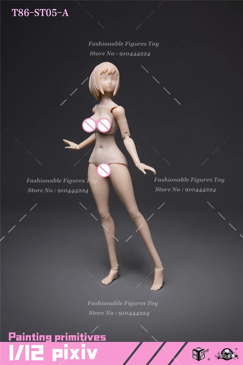 86TOYS T86-ST05/06 شاحب Suntan الجلد 1/12 النساء الجندي سوبر مرنة الجسم 6 بوصة عمل الشكل اللوحة البدائية نموذج الدمى #6