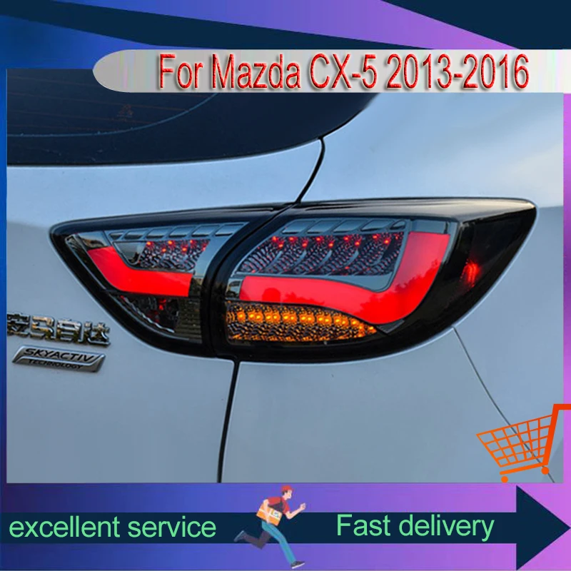 Car Styling For Mazda CX-5 CX5 2013-2016 Taillight Modified LED DRL Dynamic Tail Lights Turn Signal Tools Brake Accessories