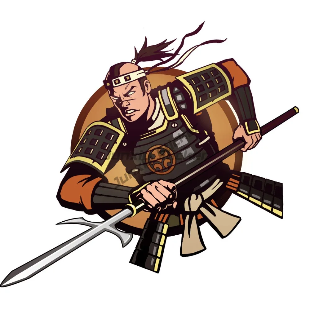 

Samurai Sticker Weatherproof Bumper Vinyl Decal Camper Decals For Suv Bumper Laptop Book Fridge Guita