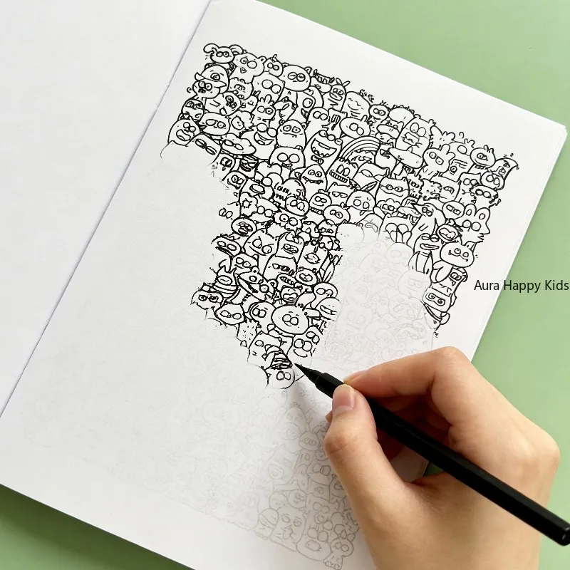 A Line Drawing and Graffiti Drawing Book 22 Different Copying Patterns Art Gift A Good Way To Relieve Stress and Pass The Time