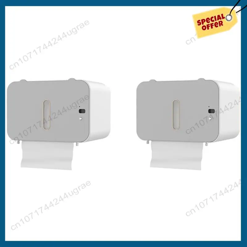 

-A15I 2X Inductive Toilet Paper Holder Automatic Paper Dispensing Toilet Paper Holder Wall-Mounted Toilet Paper Holder