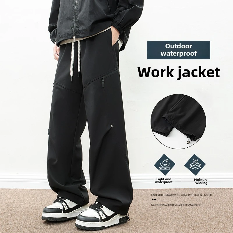 

Multi-Pocket City Functional Pants Men's Versatileins Loose-Fit Straight-Leg Long Pants 2025 Spring And Autumn