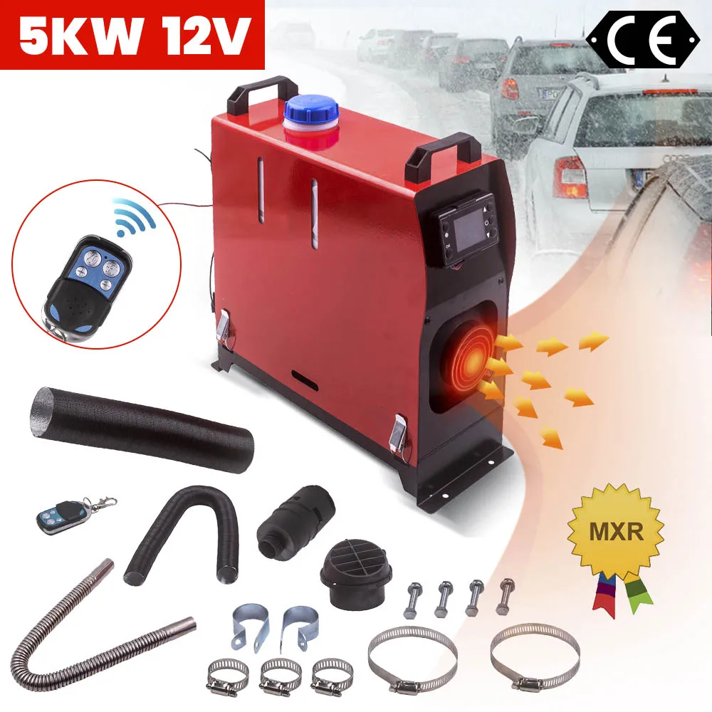 

5000W New 12V 2KW-5KW Diesel Air Heater LCD Remote For Lorry SUV Bus Truck MotorHomes Car