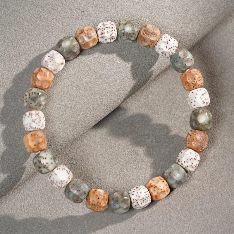 هاينان شينغيو الكنوز الملونة الأصلية البيئية بودي زي سوار ، اللعب الثقافي ، الذكور والإناث بوذا حبة سوار Wo #2