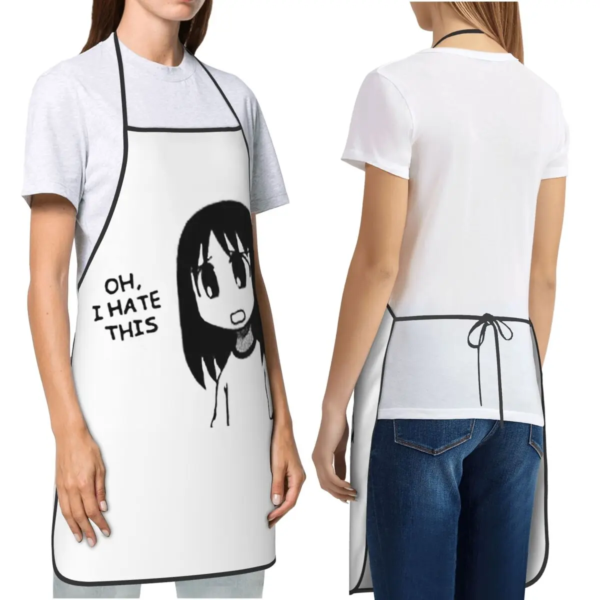 مبالغ فيها - ملف تعريف التحقق من Azumanga Daioh Osaka Ayumu Kasuga Apron Chef Cooking Cuisine Tablier مريلة تنظيف المطبخ بينافور