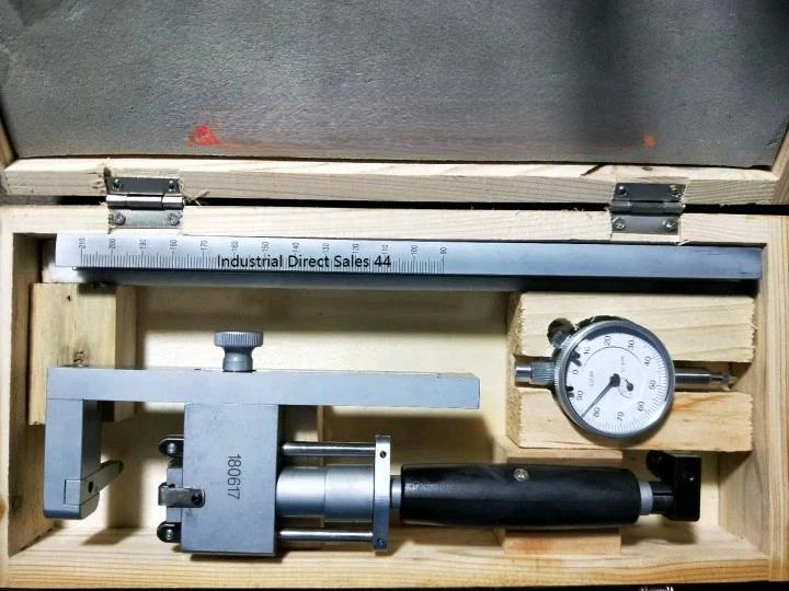 

Inner diameter gauge boring machine with extended ruler