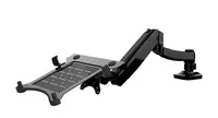 Loctek D5F Desktop Full Motion Gas Spring Dual Use 10-15.6inch Laptop Mount Holder + 10-27 Inch Monitor Holder Arm Bracket