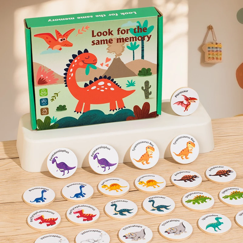 New Wood Early Education Find the Same Board Game Crazy Pair-to-touch Puzzle Cartoon Memory Chess Concentration Training Toy