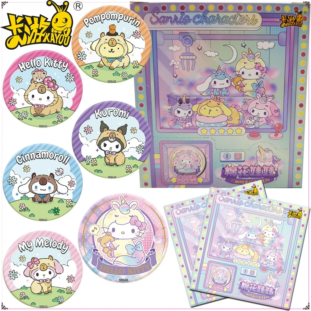 

Original KAYOU Sanrio Peripheral Characters Badge High Quality Cartoon Exquisite Collection Brooches for Hat Accessories Gifts