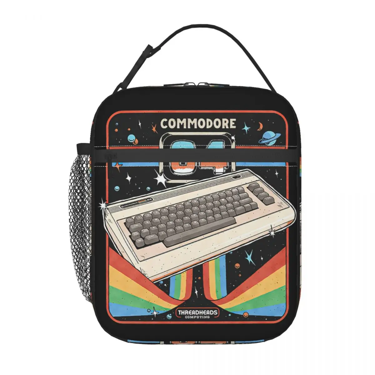 Commodore 64 Advanced Home Computer Insulated Lunch Bag High Capacity Meal Container Cooler Bag Tote Lunch Box Office Girl Boy