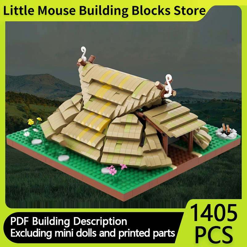 

City Street View Model MOC Building Bricks Ancient Celtic House Modular Technology Gifts Holiday Assemble Children Toys Suit