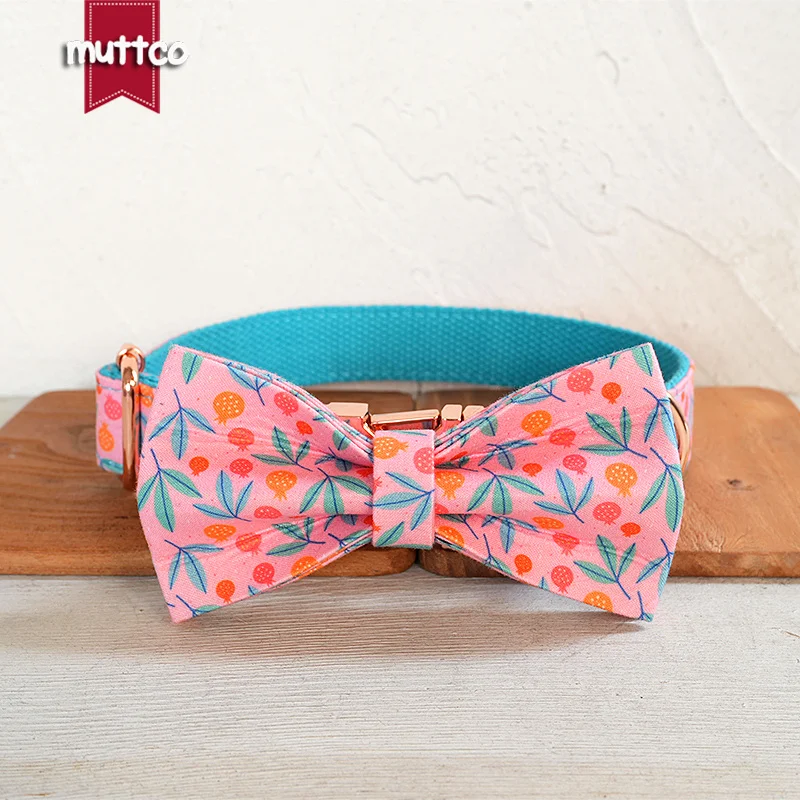 MUTTCO this dog collar with a foundation floral theme that PUNICA PARTY shows the fresh breath of spring UDC206