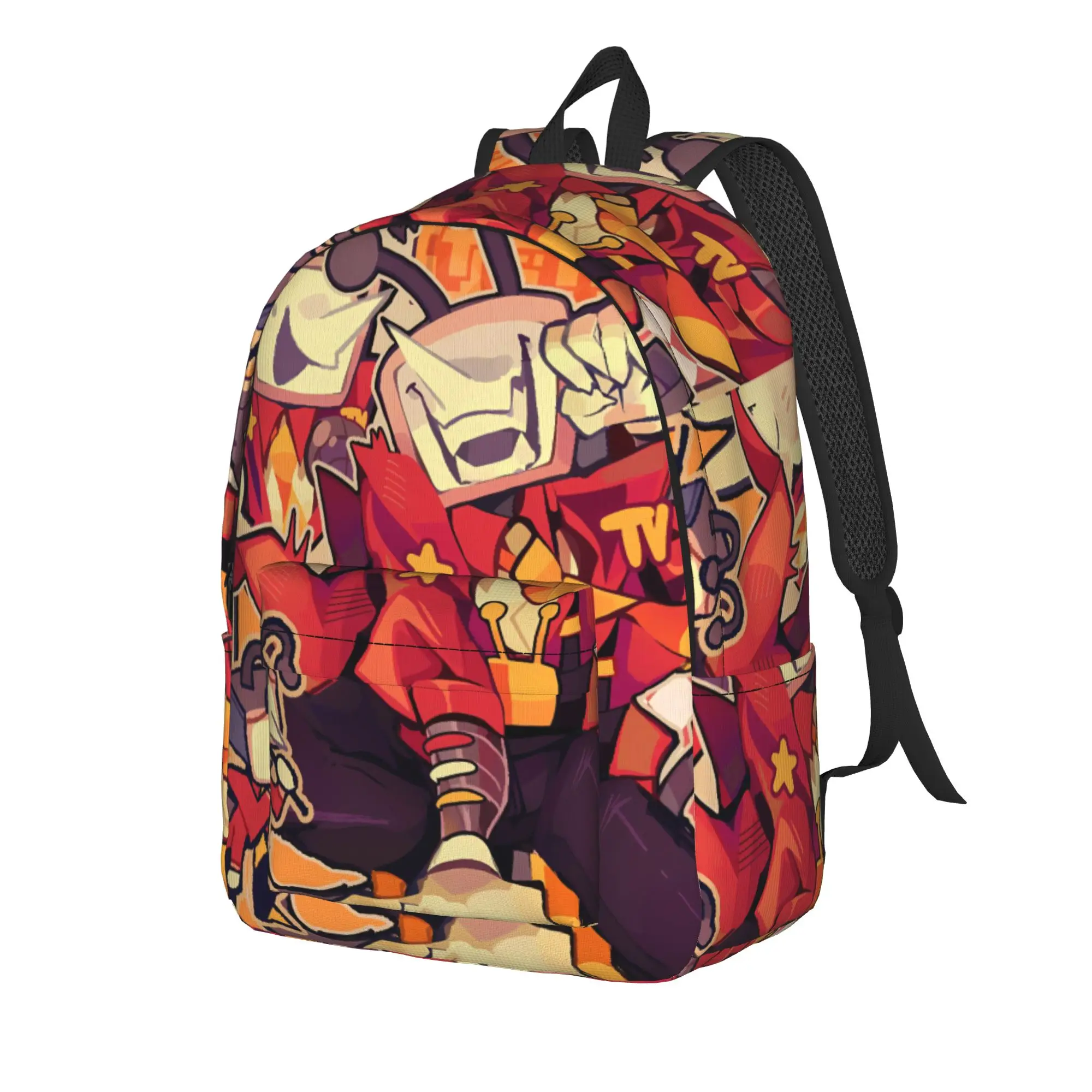 Deltarune 3 Tenna It Is TV Time Backpack  Stylish Backpacks Male Cycling Breathable School Bags High Quality Rucksack