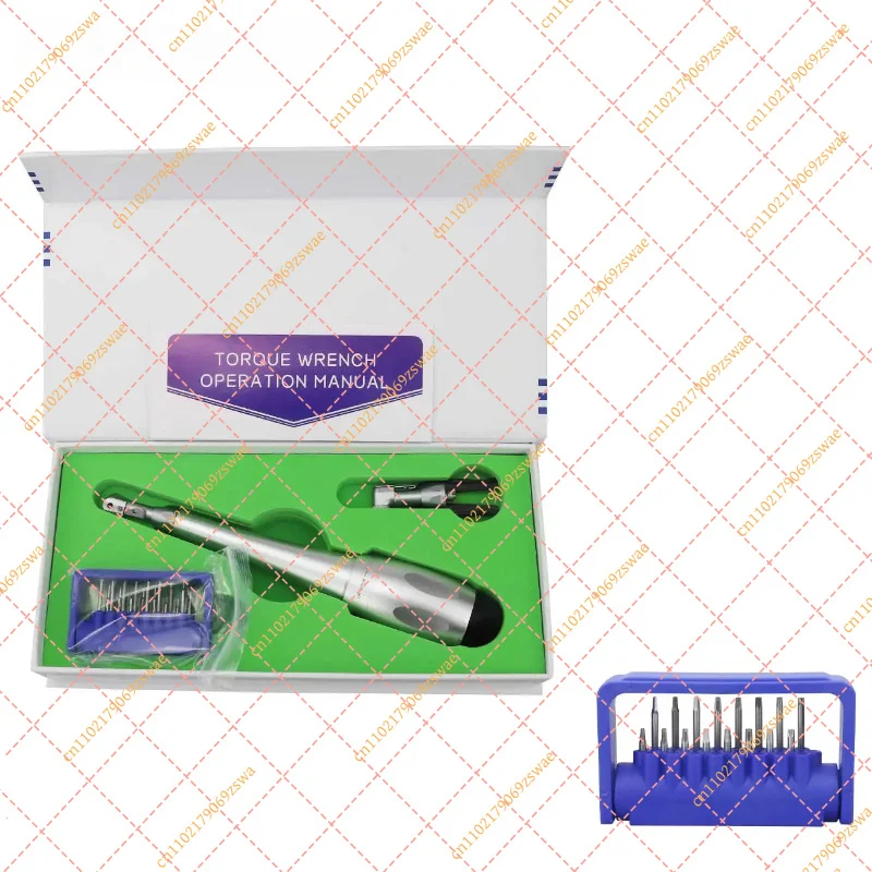16pcs Dental Implant Torque Wrench Set, 5-35Ncm Adjustable Universal Restorative Kit