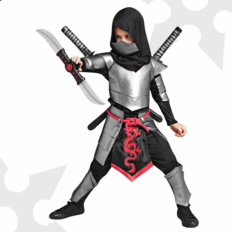 

l2025l Halloween Kids Ninja Japanese Samurai School Party Stage Show Performance Roles Play Outfit Children Boys Girls Halloween
