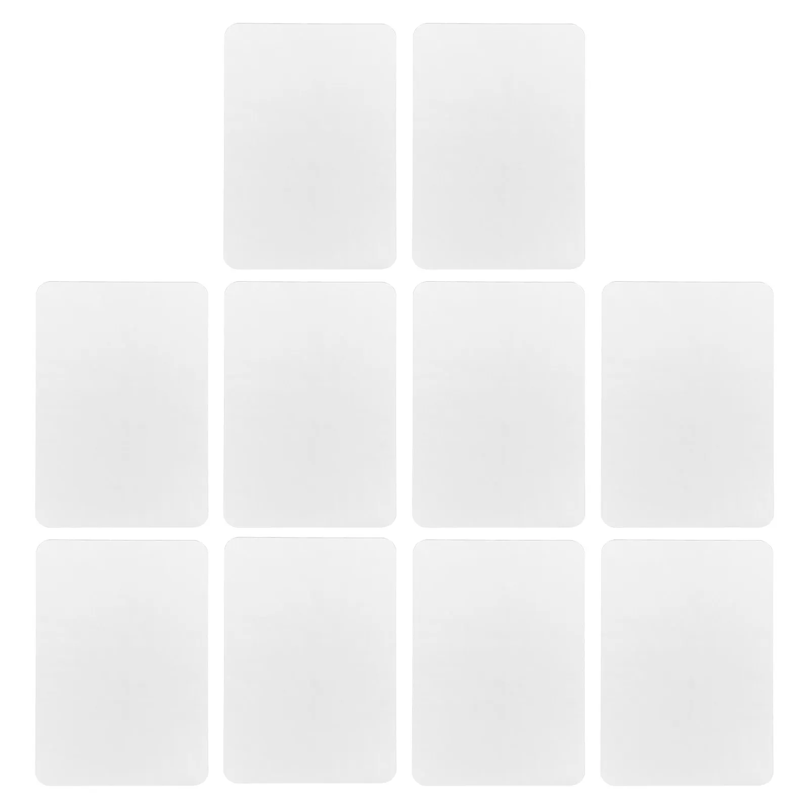 10pcs Acrylic Safety Mirrors Rectangle Self-Adhesive Unbreakable Smooth Edges for Wall Decor Nursery Bathroom DIY