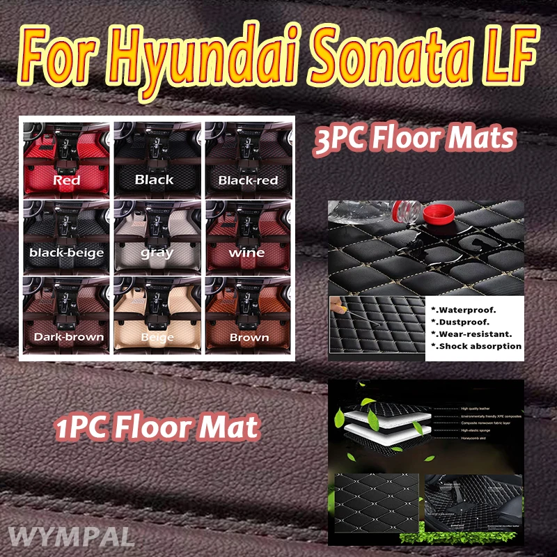 

Роскошные автомобильные коврики для Hyundai Sonata LF 2019 2018 2017 2016 2015, ковры, автостайлинг, коврики на заказ, аксессуары для интерьера