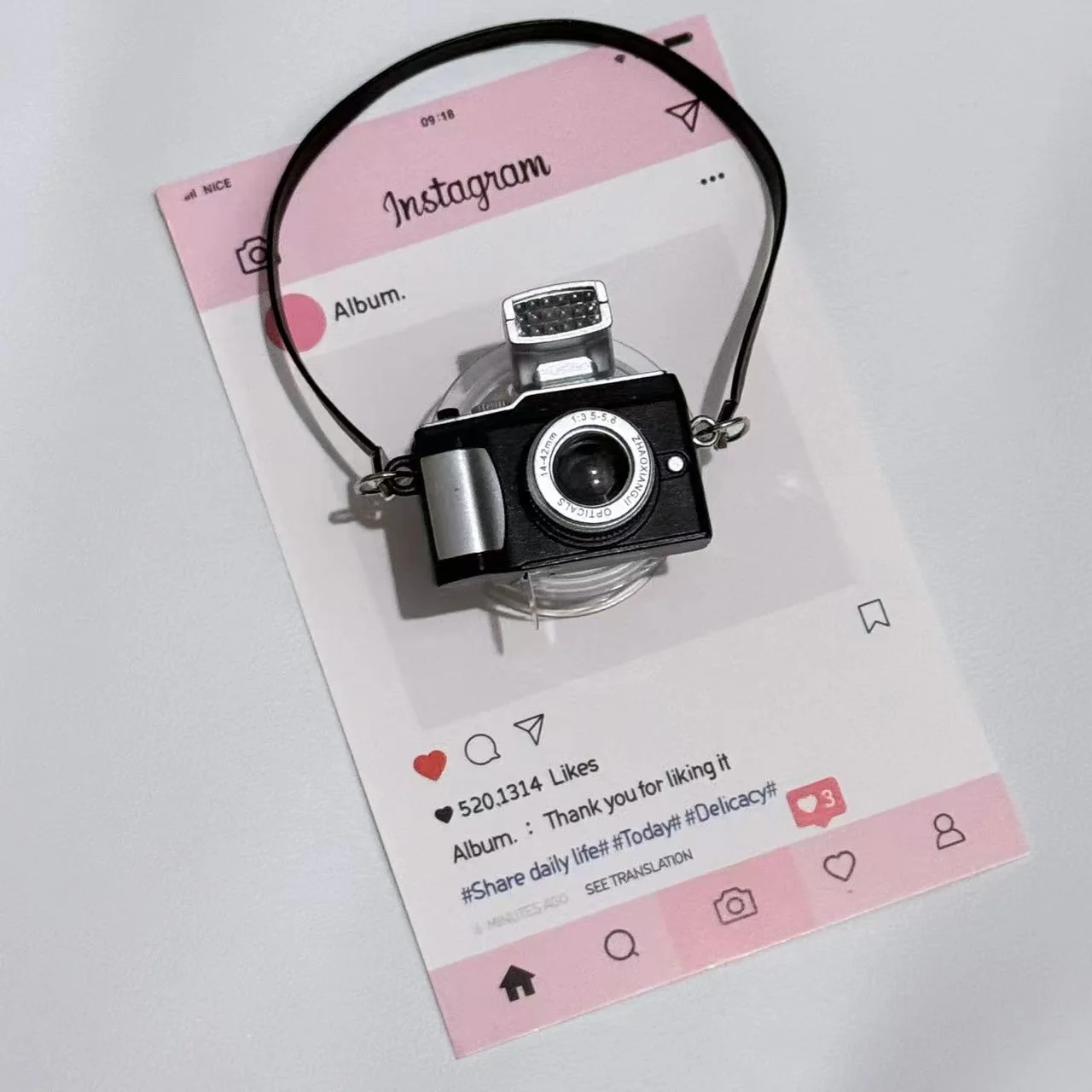 Nuovo supporto per fotocamera INS creativo coreano Custodia per iPhone 16 Samsung S25 Popsockets Griptok