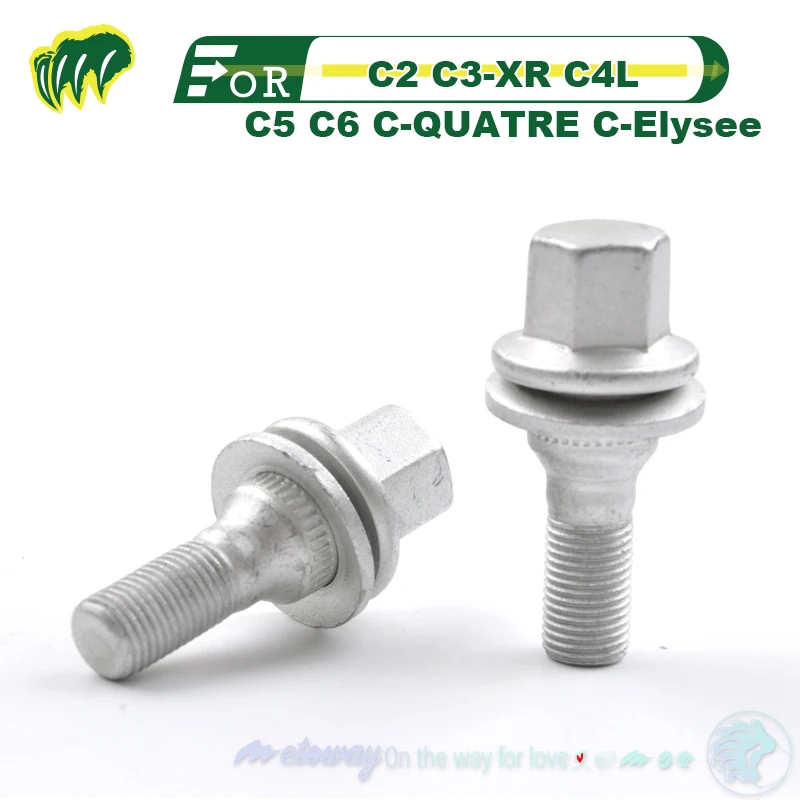 

For Citroen C2 C3-XR C4L C5 C6 C-QUATRE C-Elysee Tire Screws Wheel Hub Nuts End Nut Wheel Nut Wheel Bolts