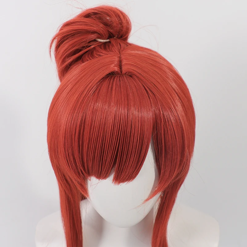 Jeu Nikke Rapi Cosplay perruque bordeaux mixte Orange résistant à la chaleur cheveux synthétiques Halloween carnaval accessoires de fête pour femmes hommes