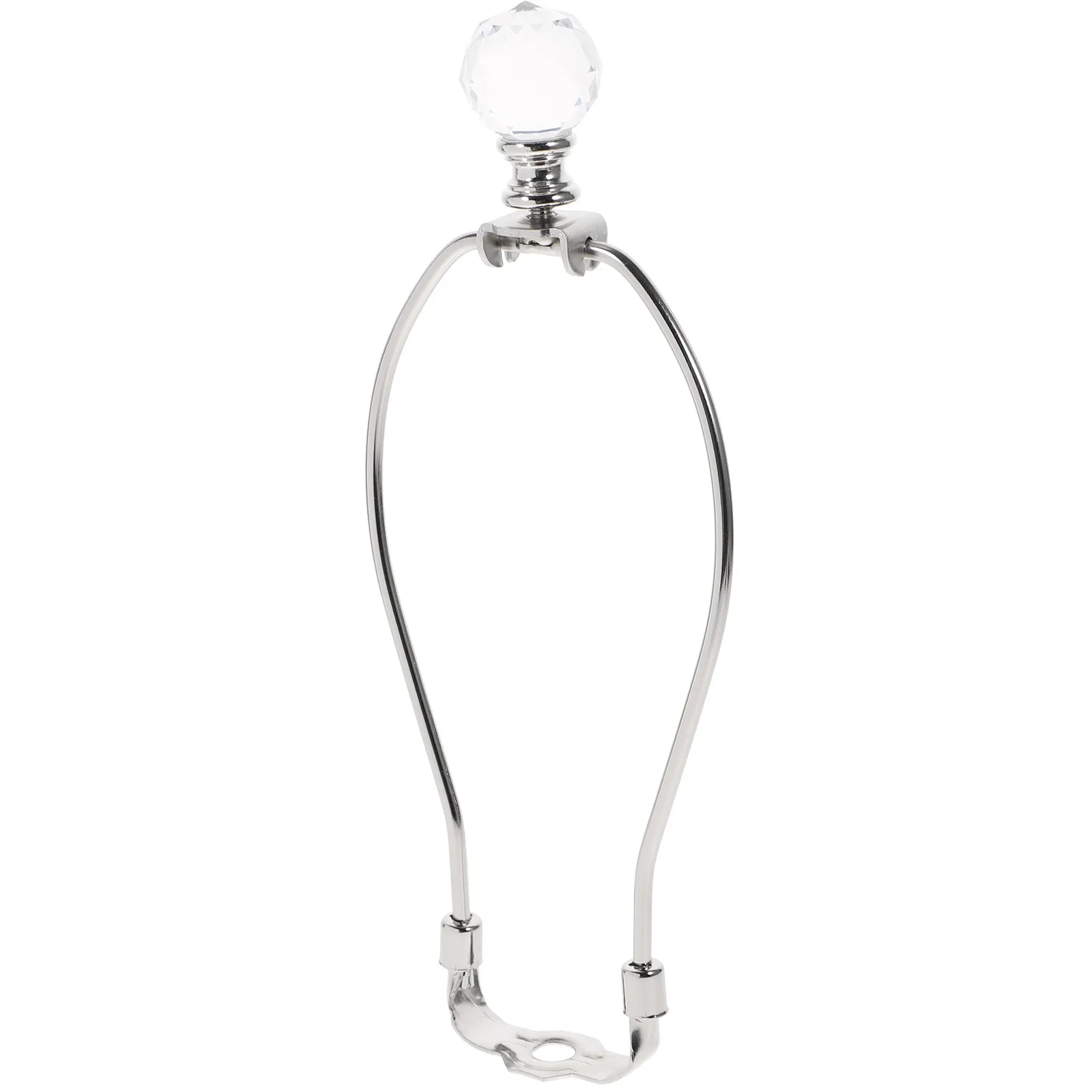 

Комплект из 1 шт. металлического держателя для хрустального светильника, полированный серебристый кронштейн для абажура, прочный, устойчивый к ржавчине, для ремонта домашнего освещения