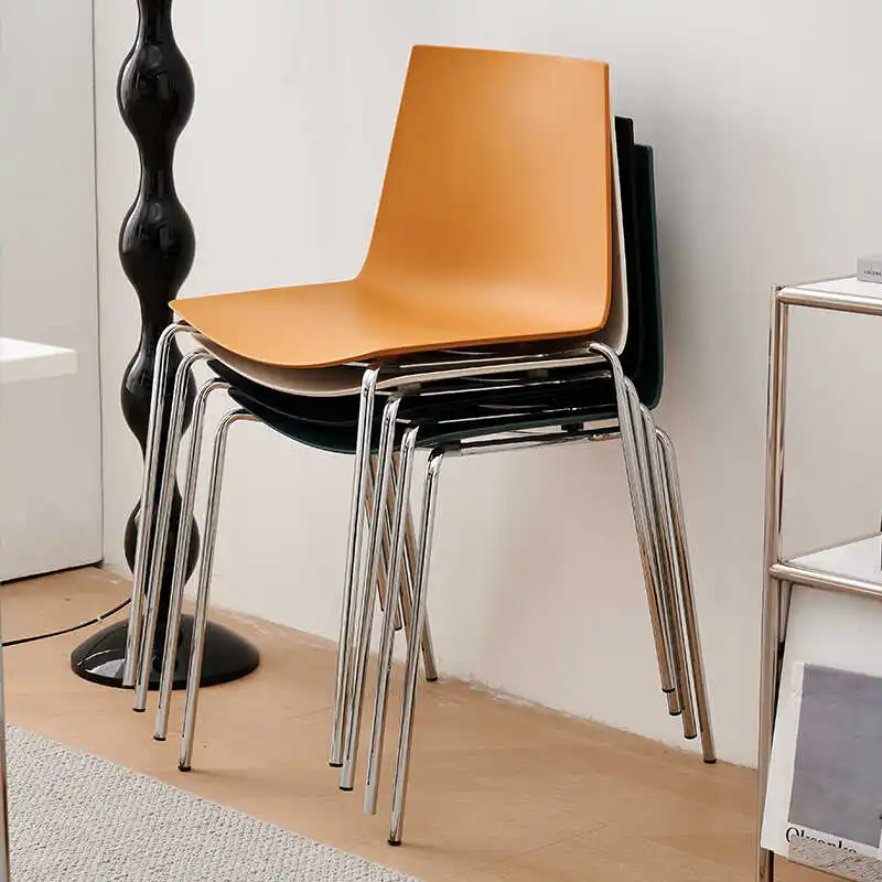 Plastic Chair Creative Simple Modern Dining Chair Training Conference Room Office Reception Negotiation Backrest Leisure Chair
