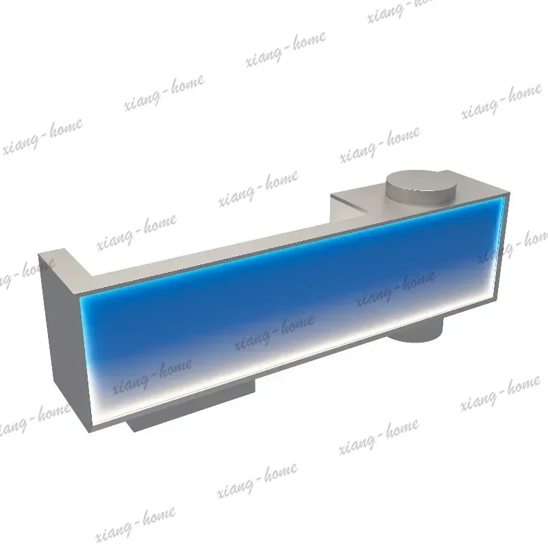 Best Sellers Modern Minimalist Acrylic Reception Desk Nordic Stainless Steel Design Counter Hotel Office Furniture Balcão Para L