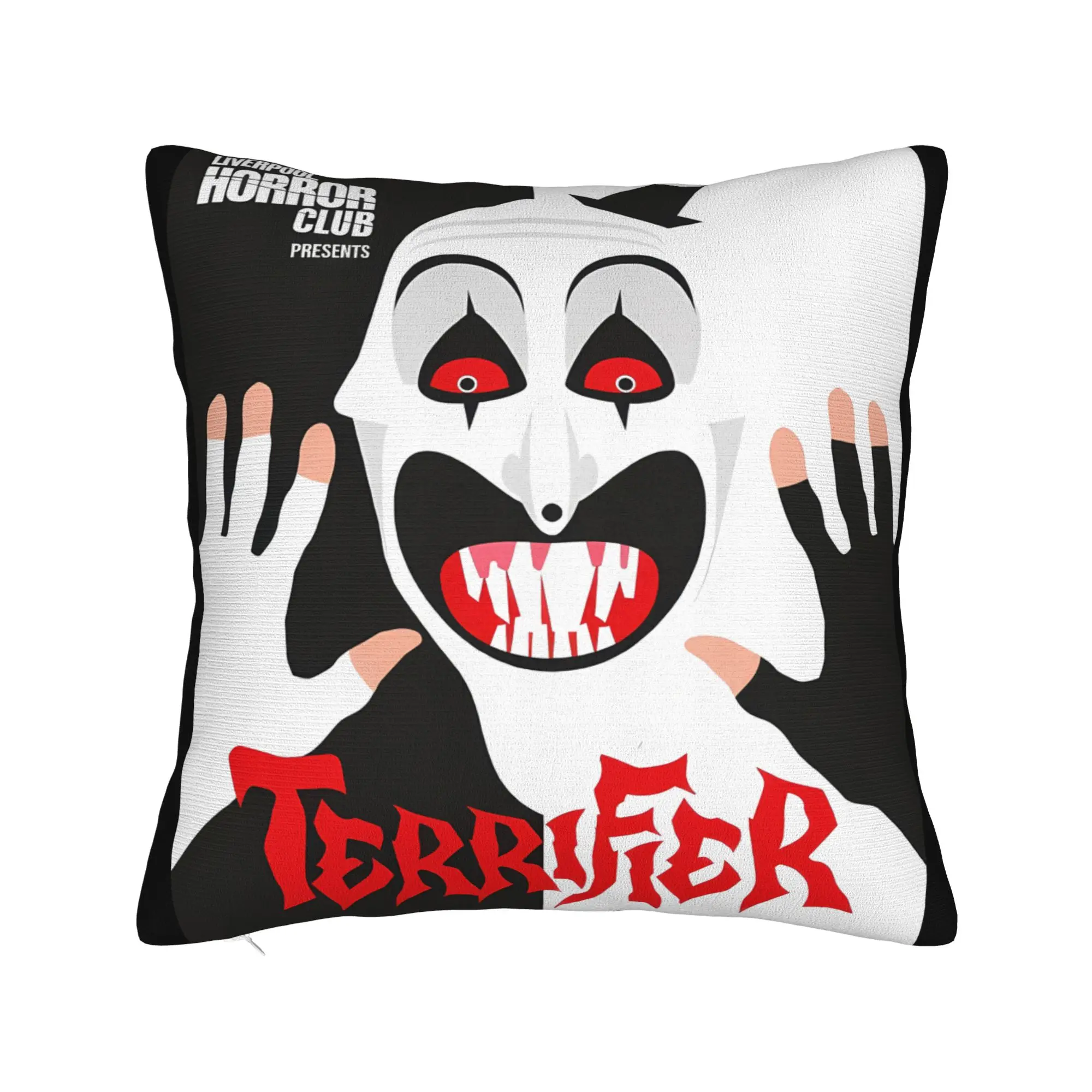 Terrifier Movie Pillowcases  Cute Funny Pillow Case For Sofa Car Home Decor Print Pillow Cover