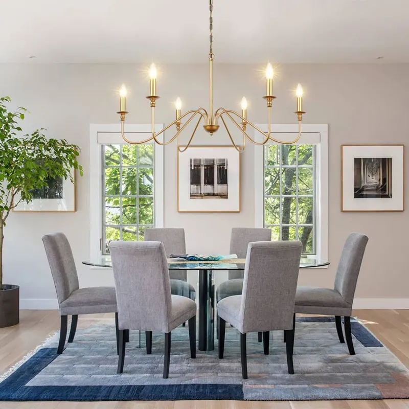 

Современная простая американская железная люстра, дизайнерский светильник для гостиной, кухни, столовой, спальни, кабинета, подвесной светильник-светильник-канделябр