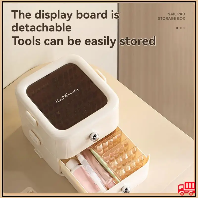 

Надежная организация и демонстрация коробки для хранения ногтей и ресниц, ручная работа, кончики ногтей, ювелирные изделия для ресниц, многослойный ящик
