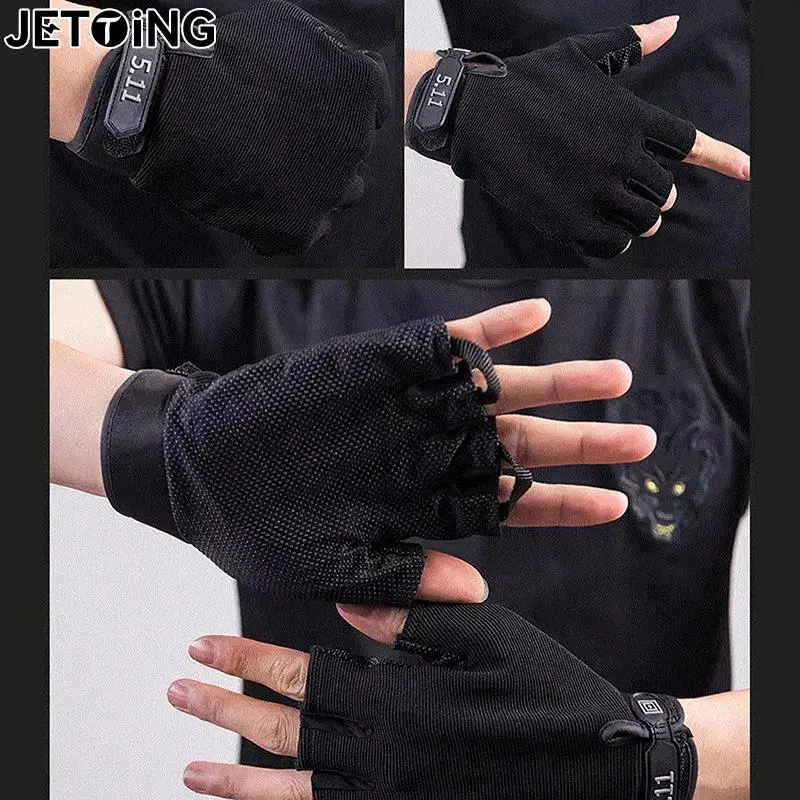 Shooting Fingerless Gloves Half Finger Men Tactical Gloves Anti-Slip Outdoor Sports Bicycle Riding Fitness Gloves