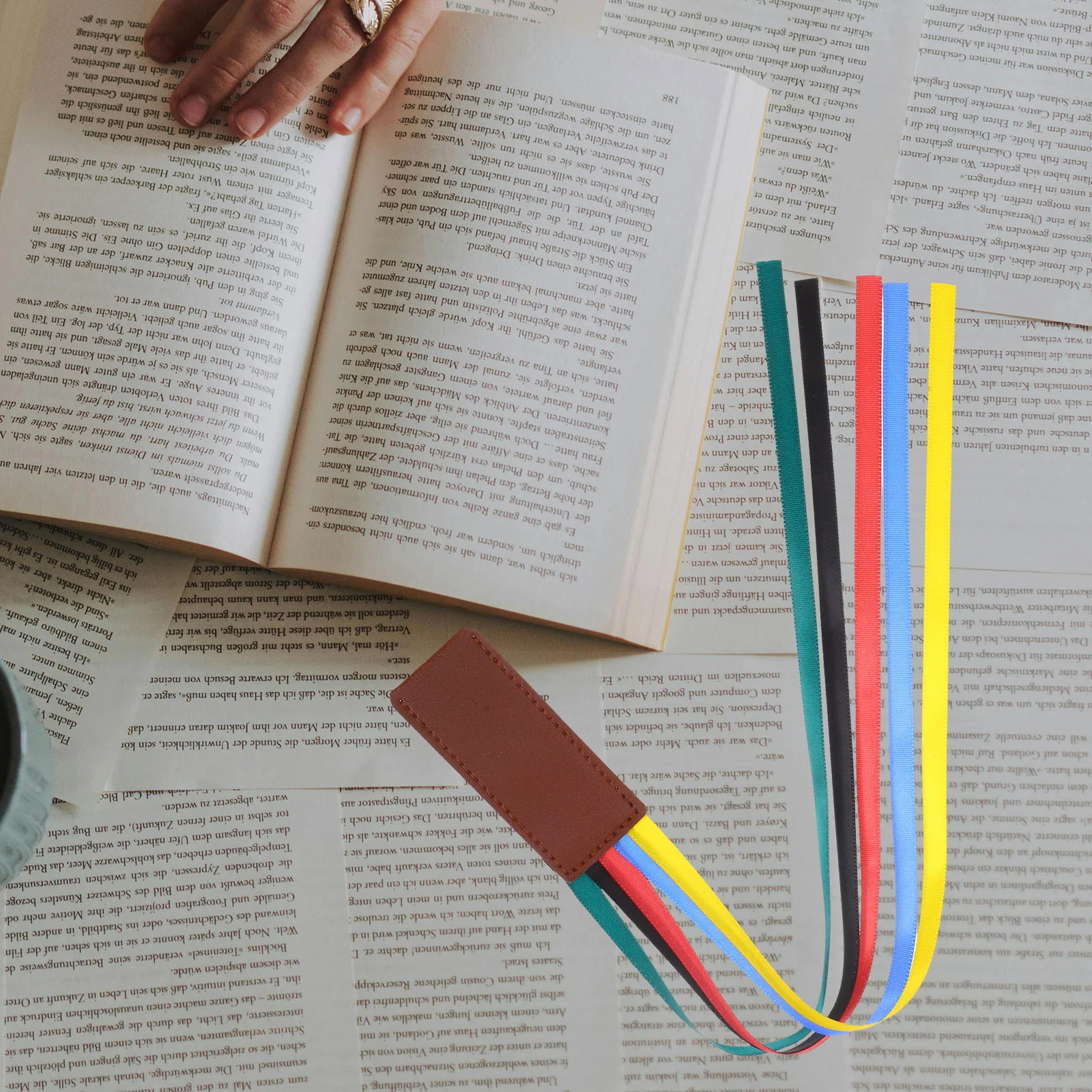 Multi function Artificial Ribbon Bookmark Beautiful Delicate Convenient Creative Decorative Page marker for Books