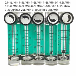 Air Oxygen Gas Flow Meter Flowmeter Caudalimetro Counter Flow Indicator O2 Oxigen Gas Meter Flow Device Switch 0.1-1.5L/min