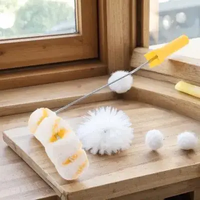 1Pcs Wheels Tube Roller Brush Firefighting Paint Brush Shed Resistant Lint Free Paint Tool for Pipes Fences Furniture