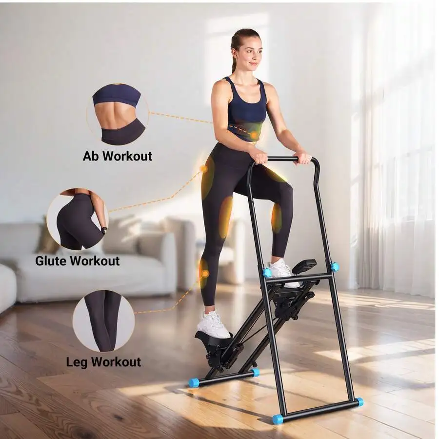New Version Of Home Fitness Stair Step Machine, Vertical Climbing Machine Workout Equipment, Sliding Machine Suitable For Full-B
