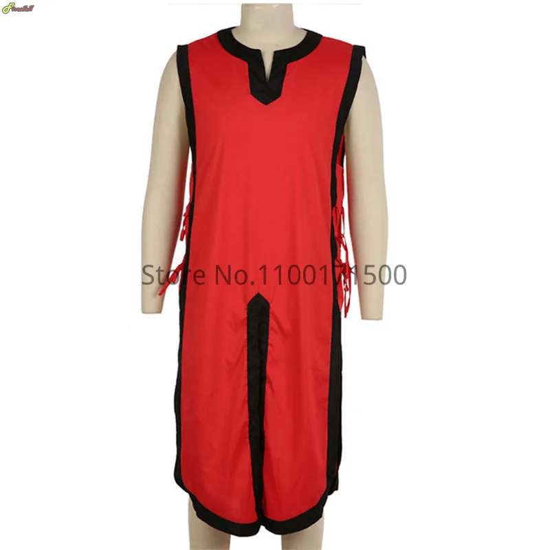 Neue mittelalter liche Krieger Ritter Cosplay Kostüm Mann ärmellose Ritter Templer Renaissance Schnürung Robe Tops Halloween Party Outfits