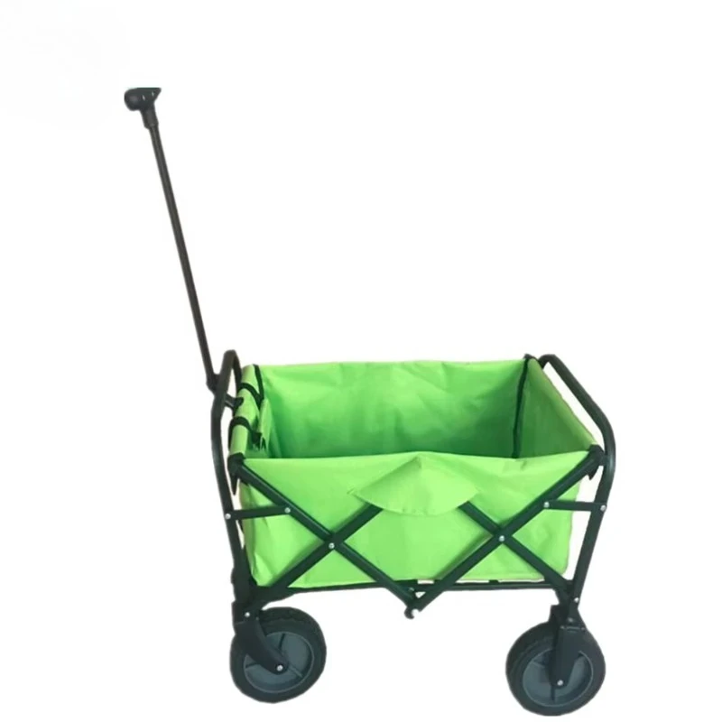 Outdoor Beach Wagon Travelling Easily Folding Garden Wagon Folding Garden Trolley Cart Folding Wagon