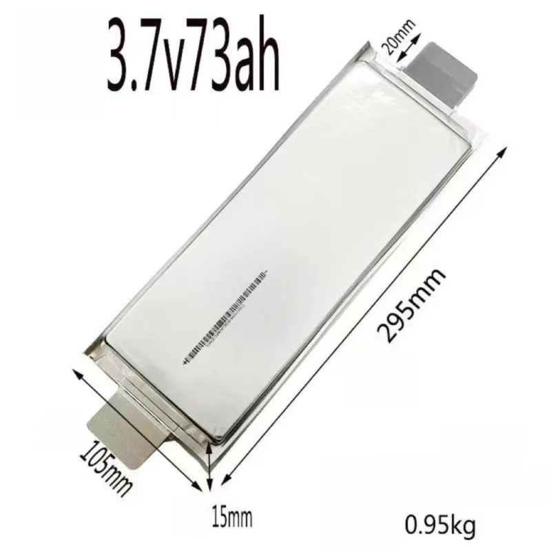 3.7V 73Ah Lithium Polymer Soft Pack Power Cell for Takeout Electric Vehicle Brand-new Farasis Ternary Lithium Battery Cells
