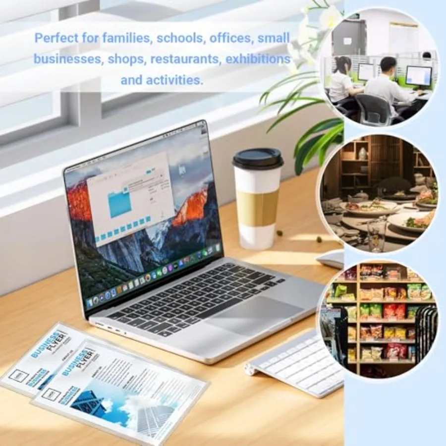 30er-Pack No-Locks Sheet Protecto 8,5" x 11" Letter-Format Heavy Duty Clear View Page Sleeves Protecto Clear Paper Document Artwork