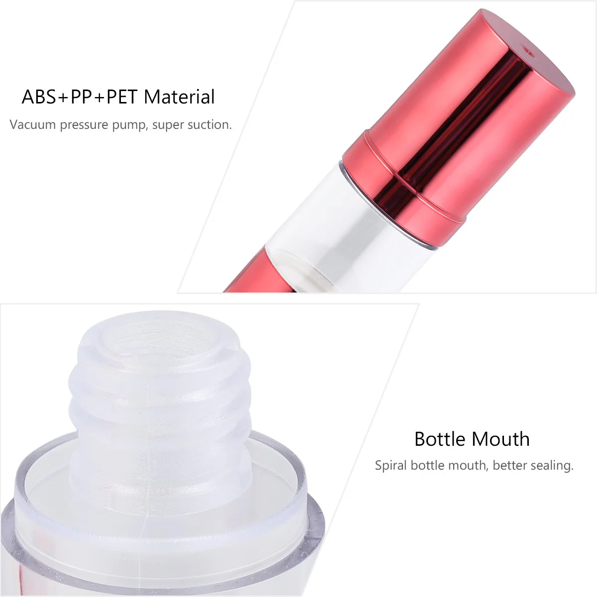 6Pcs 15ml Plastic Lotion Bottles Storage Elegant Travel Set Durable Lightweight Leakproof Subpackaging