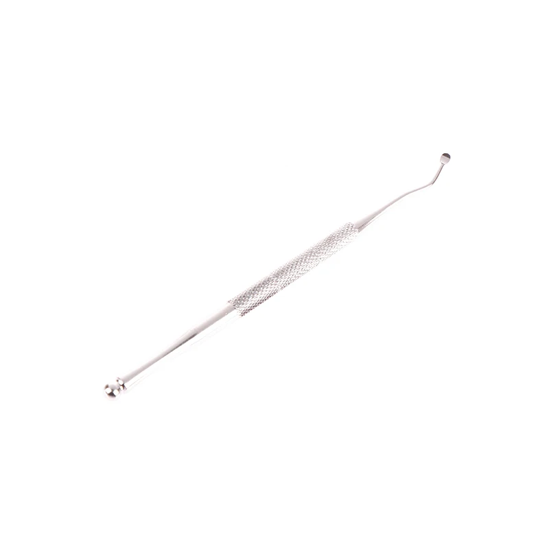 عصا تنظيف الأظافر ذات النهاية المزدوجة - أداة من الفولاذ المقاوم للصدأ لتصحيح الأظافر والباديكير وتصحيح الأظافر #4