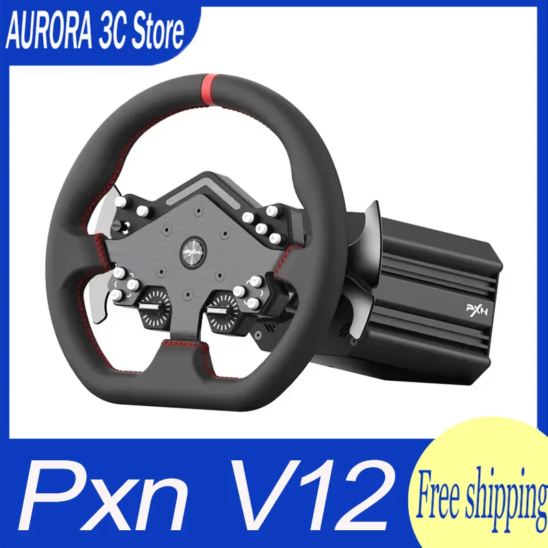 

Игровое рулевое колесо Pxn V12 Lite, 6 нм, реальный имитатор искусственной силы прямого привода для 7/8/10/11/Ps4/Xbox One, ПК, Windows