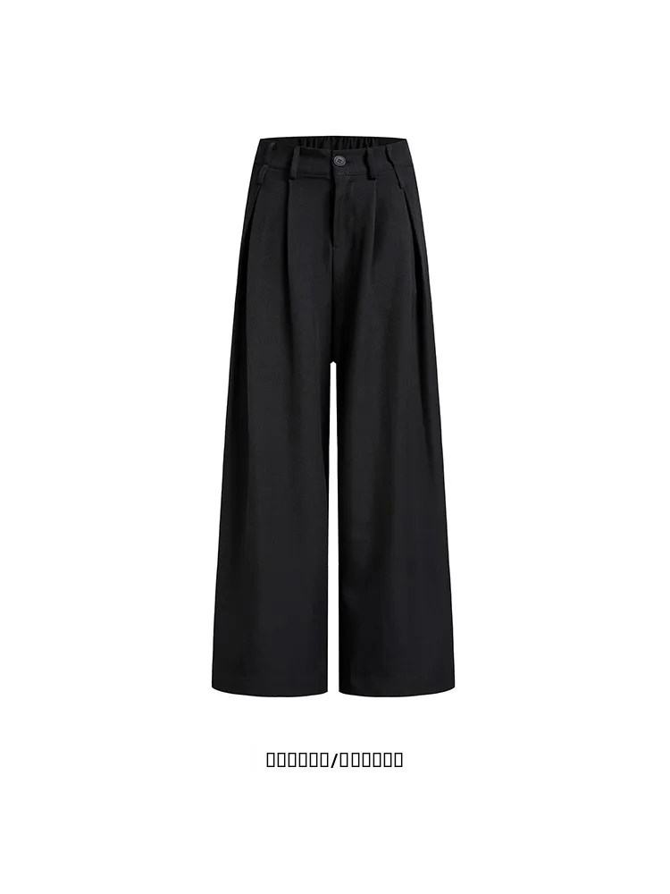 

FR from Vintage Drapey Color Wide Leg Casual Pants Loose Fit ex Long Trousers Youthful Energy Sle All Seasons