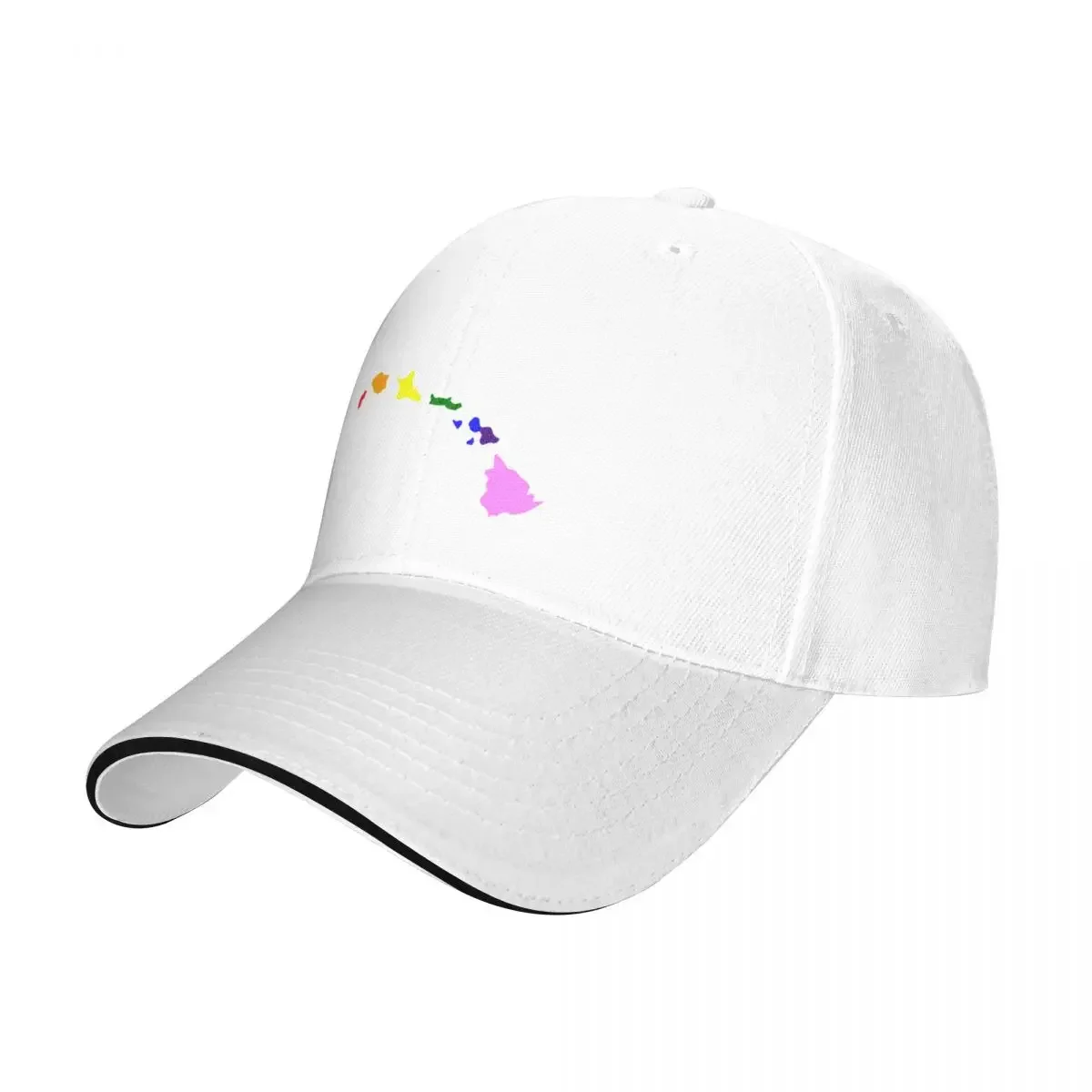 Rainbow Hawaiian Islands (Minimalistic) Cap Baseball Cap sports caps Men's caps Women's