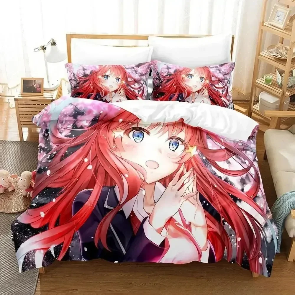 The Quintessential Quintuplets Bedding Set Bedroom Soft Modern Bedspreads Comefortable Kids Duvet Cover Quilt Cover Pillowcase